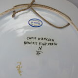 Earthenware plate nevers n°2