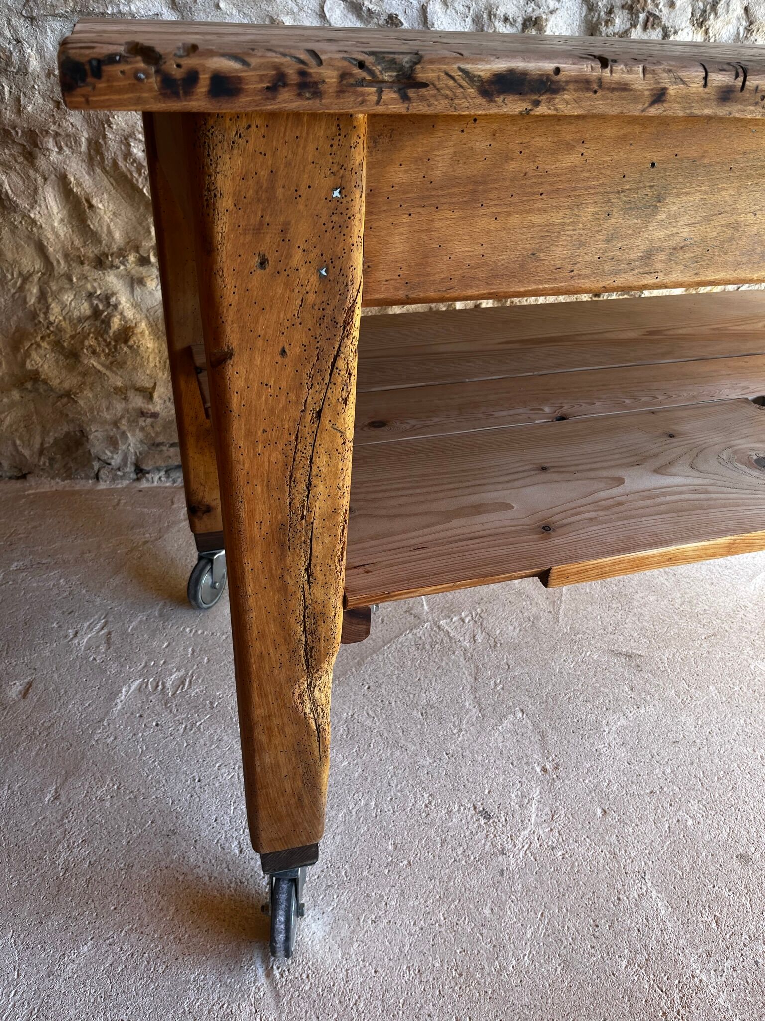 Old kitchen island/central workbench