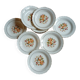 12 antique deep plates "Capri"