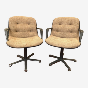 Paire de fauteuils vintage de direction XX siècle