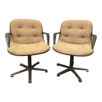 Paire de fauteuils vintage de direction XX siècle