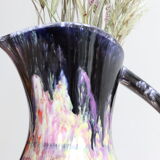 Flamed stoneware pitcher from Morvan by Gaston Gaubier