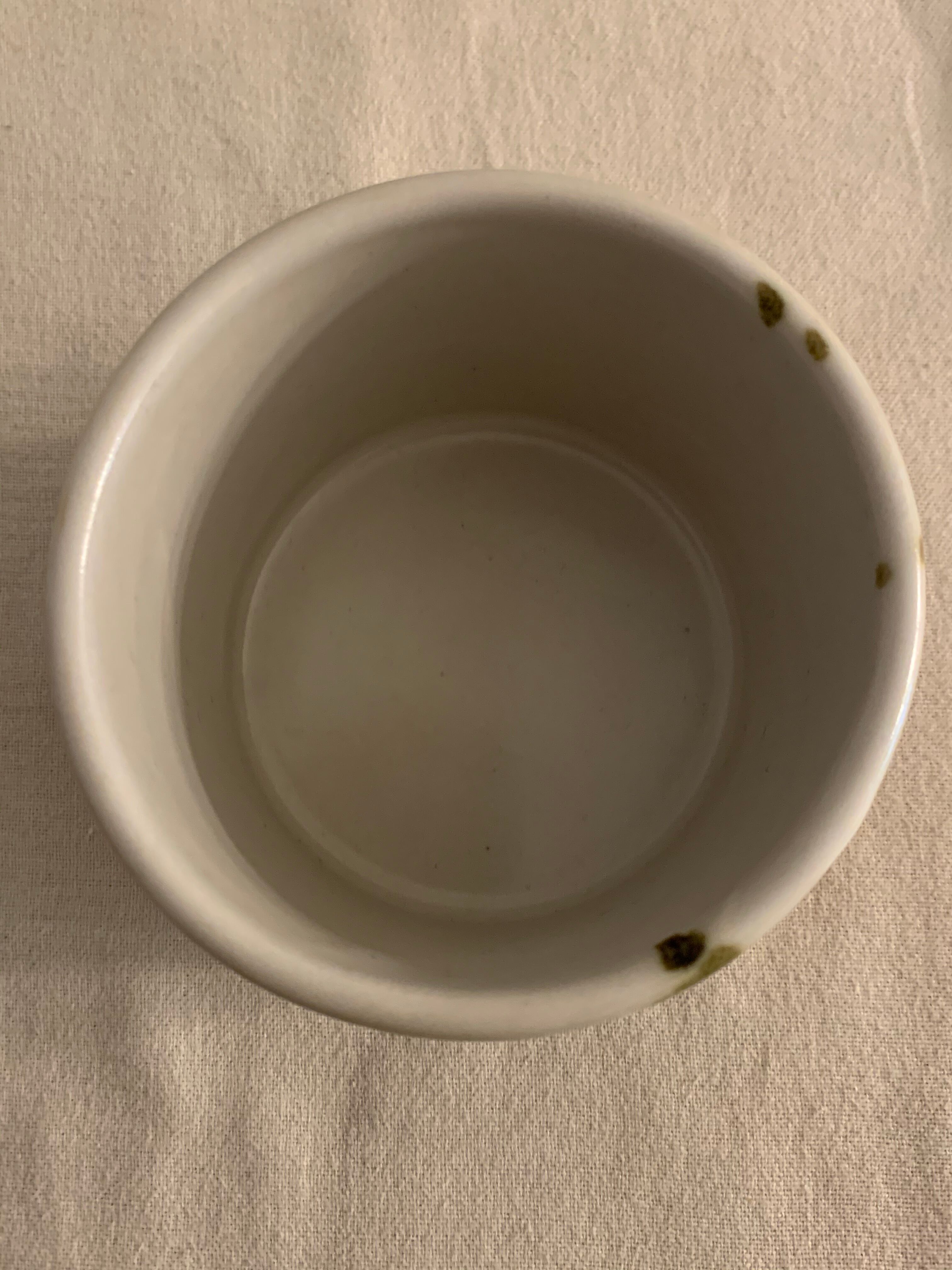 Pot de la Poterie de La Colombe in Vallauris style enamelled sandstone