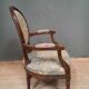 Louis XVI style medallion armchair
