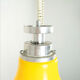 Multicolored waterfall suspension chandelier. Italy 70s