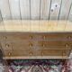6-drawer chest – Transitional style 1960 – Fruitwood and brass