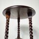 Élégant support de plante / table d'appoint en acajou victorien