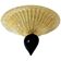 Graniglia Murano glass flush mount