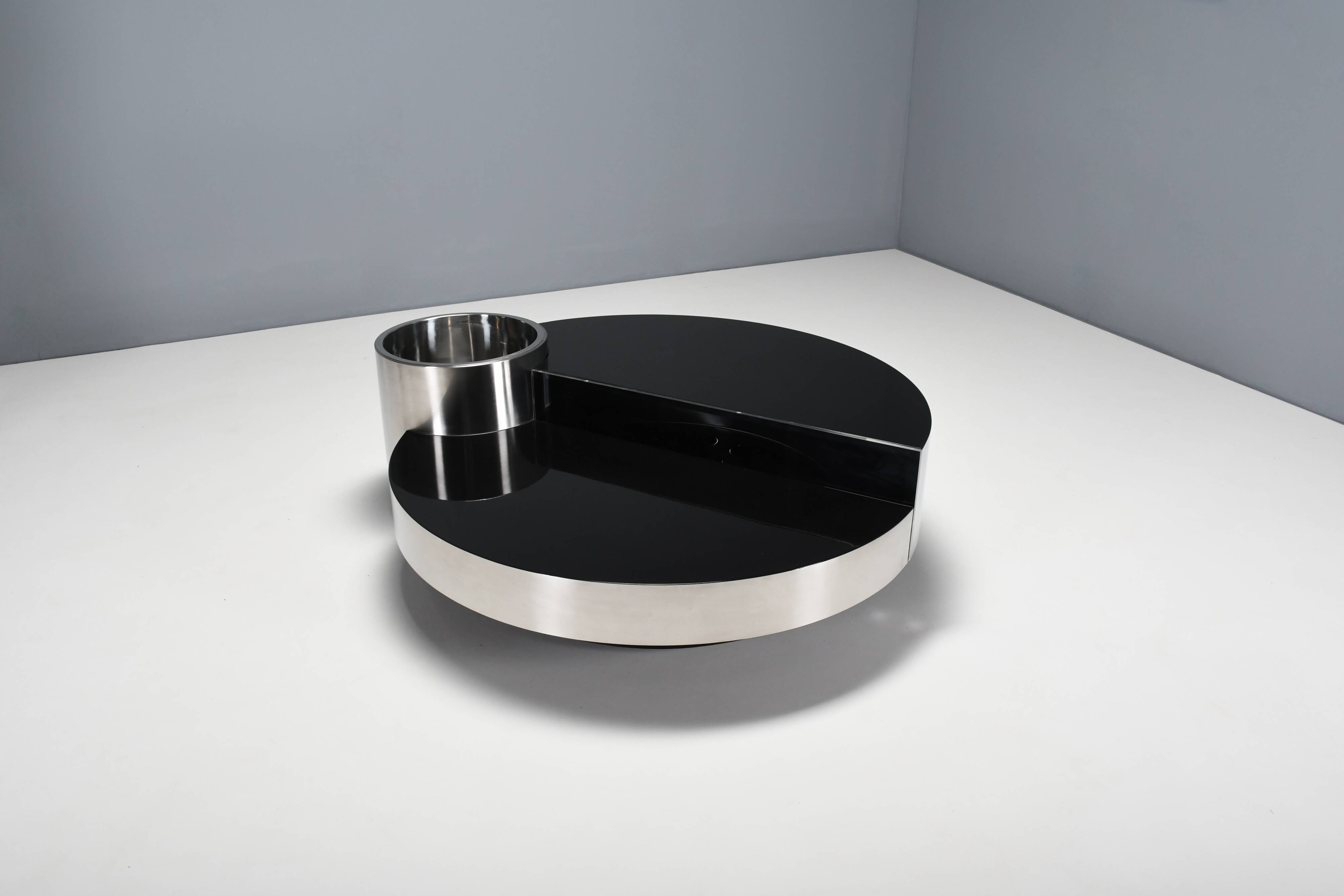 Rare Table Bar by Massimo Papiri for Mario Sabot, Italy 1970s