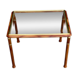 Scandinavian Art Deco style golden elm coffee table, 1960s