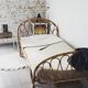 Rattan basket bed