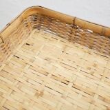 Vintage rattan basket