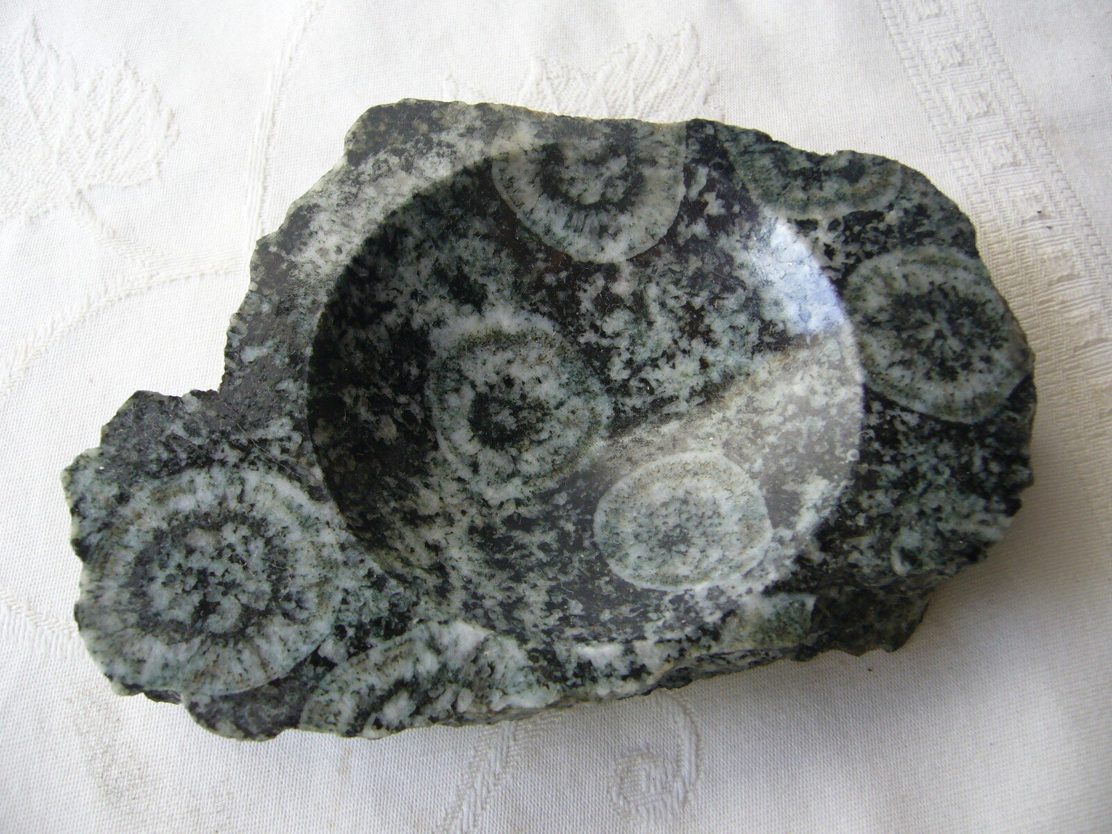 Vintage granite ashtray