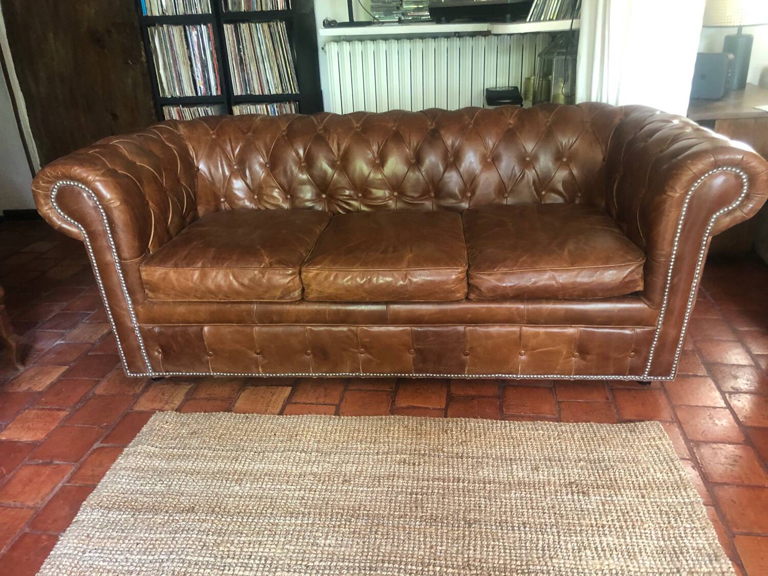 Vintage leather sofa