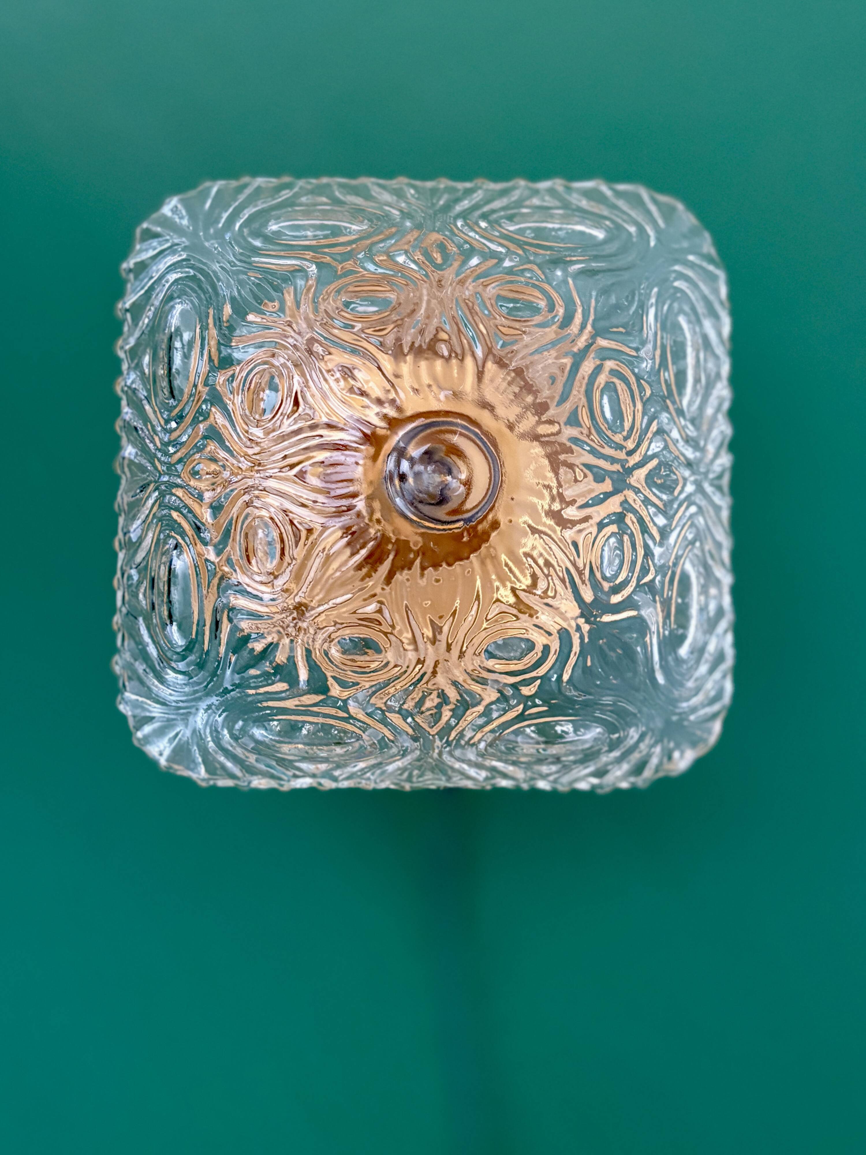 Vintage glass globe wall or ceiling light.