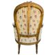 Bergère style Louis XVI en tissu fleuri
