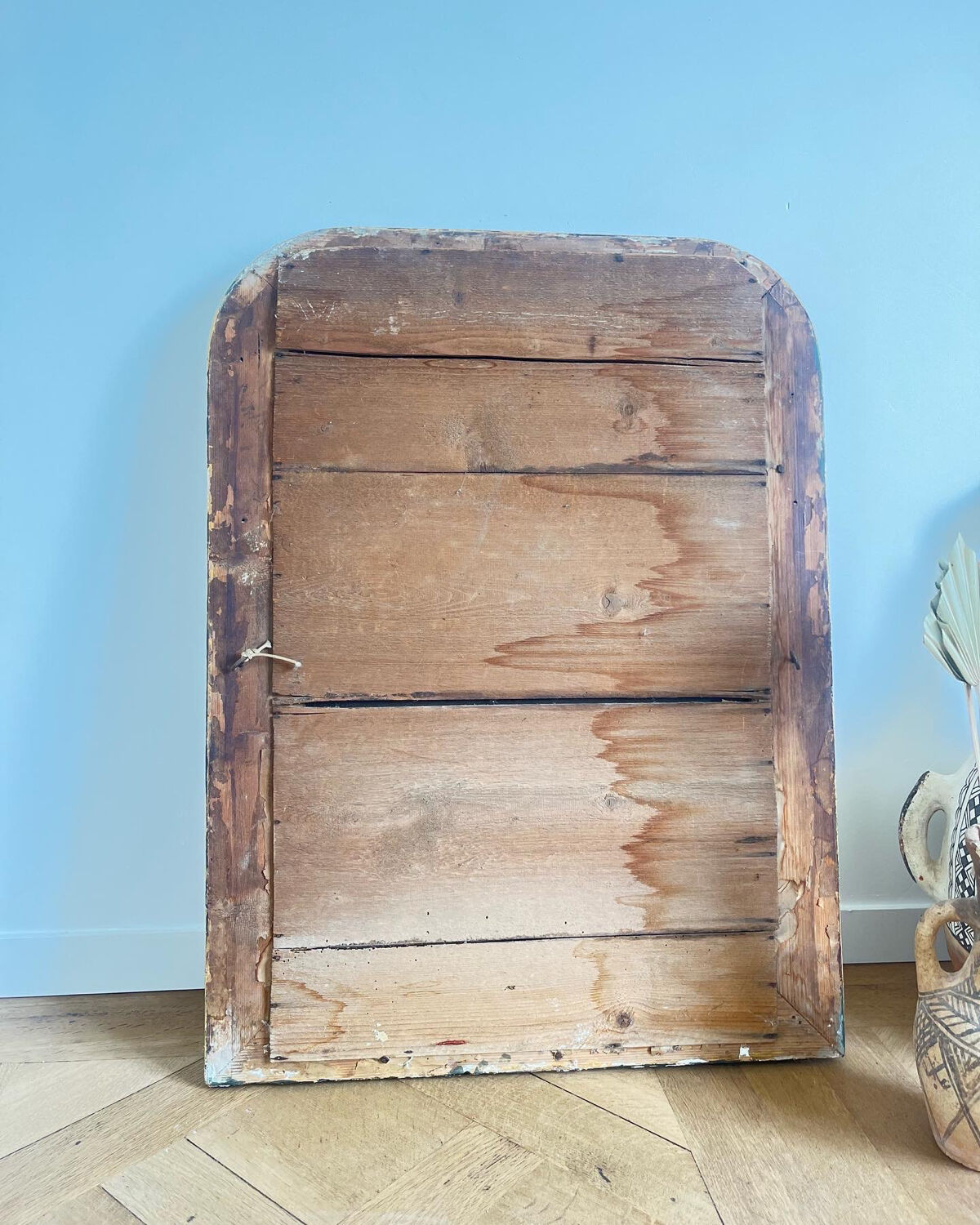 Old Louis Philippe mirror, bead, 84 × 62 cm