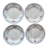 4 dessert plates Digoin Sarreguemines model "Yves"