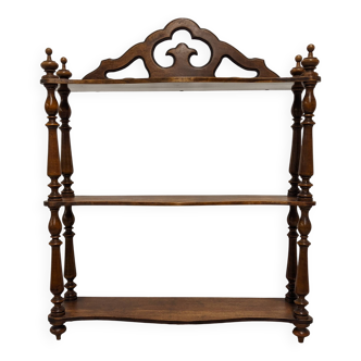 19th century mahogany wall shelf