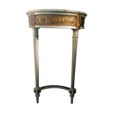 Golden and gray console