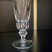 12 Saint-Louis Guernesey model champagne flutes in cut crystal