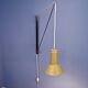 Dutch counterbalance arc wall lamp by Willem Hagoort for Hagoort Lighting, 1950s