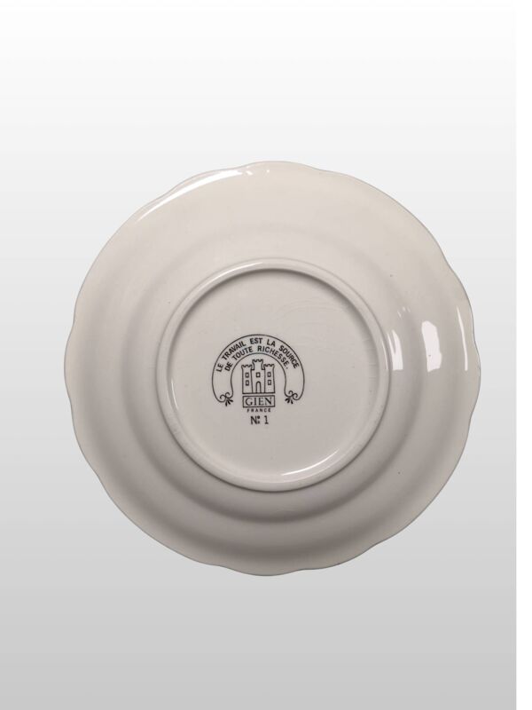Lot de 6 Assiettes en porcelaine Rébus Gien