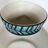 Earthenware "eared" vase by Roger Capron in Vallauris 50s