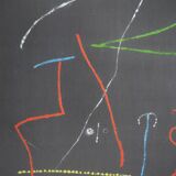 Joan miro: bird in the night - original signed stencil