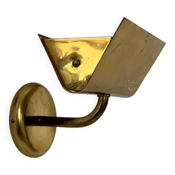 Vintage brass wall light, France, 1970.