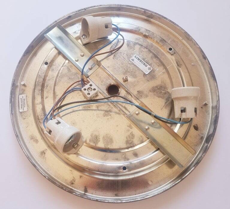 Large Midcentury Bubble Flush Mount, Helena Tynell, Limburg, Germany, 1970s