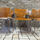 6 vintage Scandinavian chairs from the 1970s.