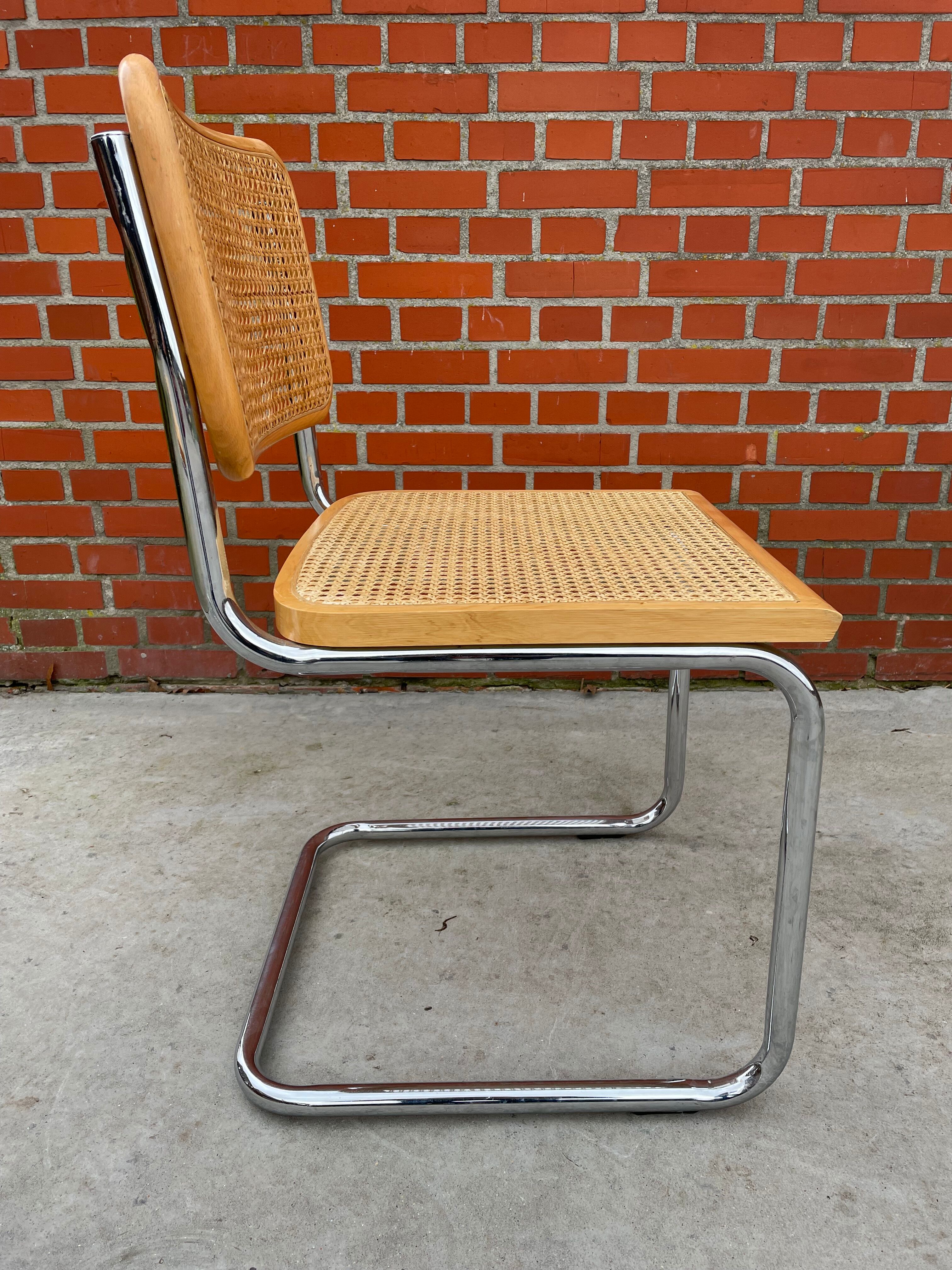 Cesca design chair b32 model in chrome