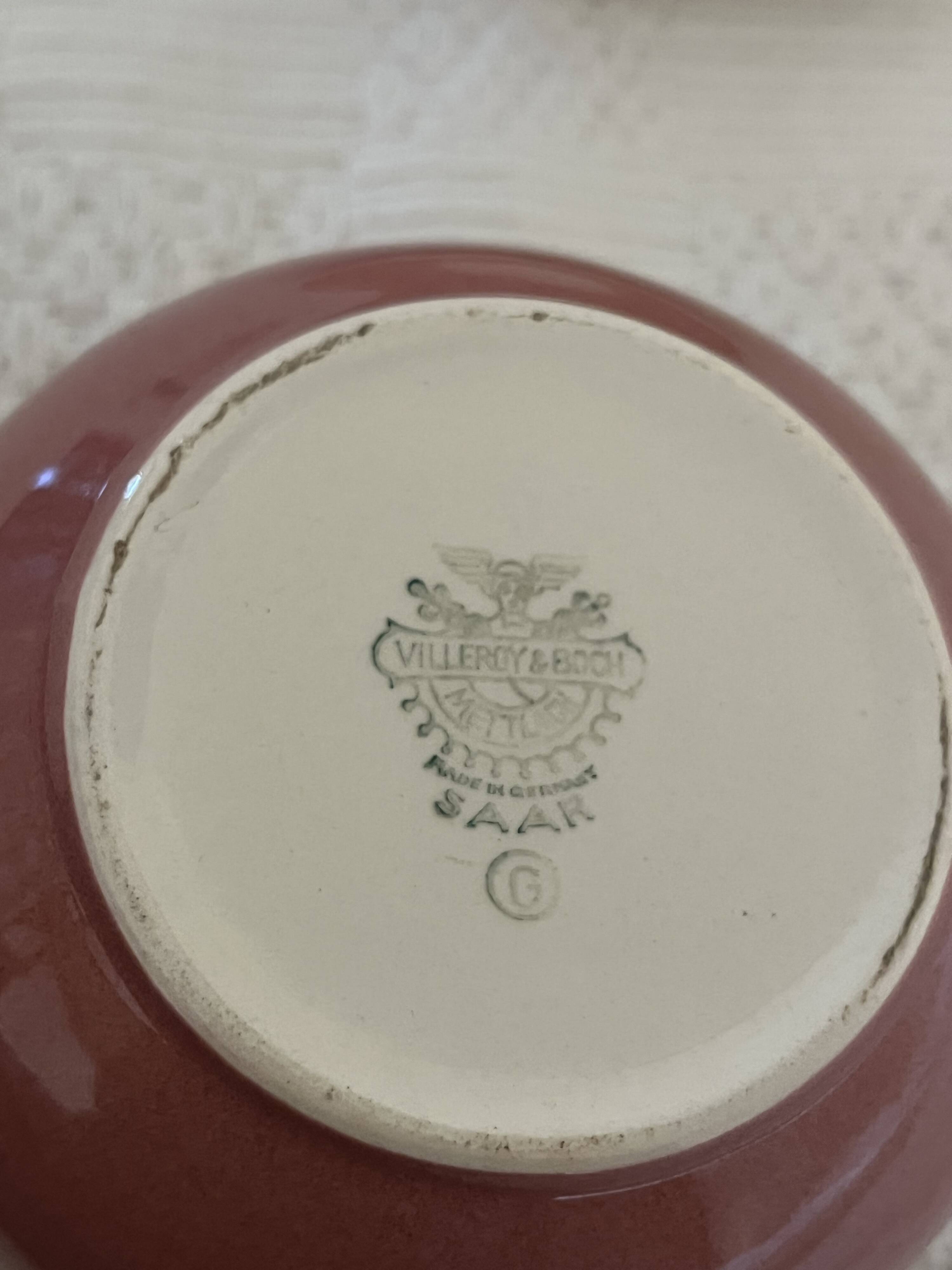 Milk jug and saucer set We Two