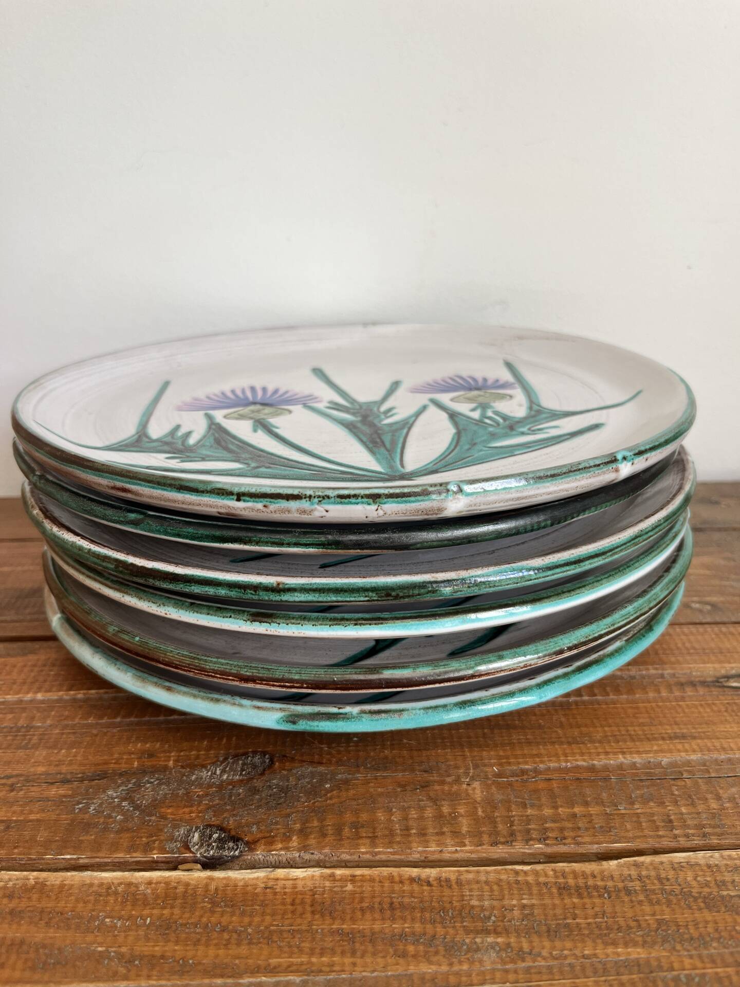 6 flat plates Vallauris