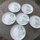 6 assiettes plates motif herbier en porcelaine winterling bavaria