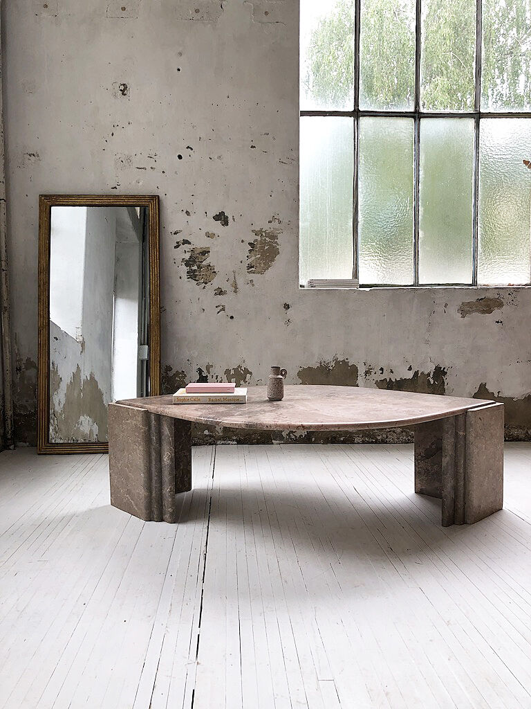 Roche Bobois pink marble table