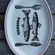 Oval dish with fish decoration Gien