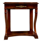 Console in flamed mahogany from empire 19th century