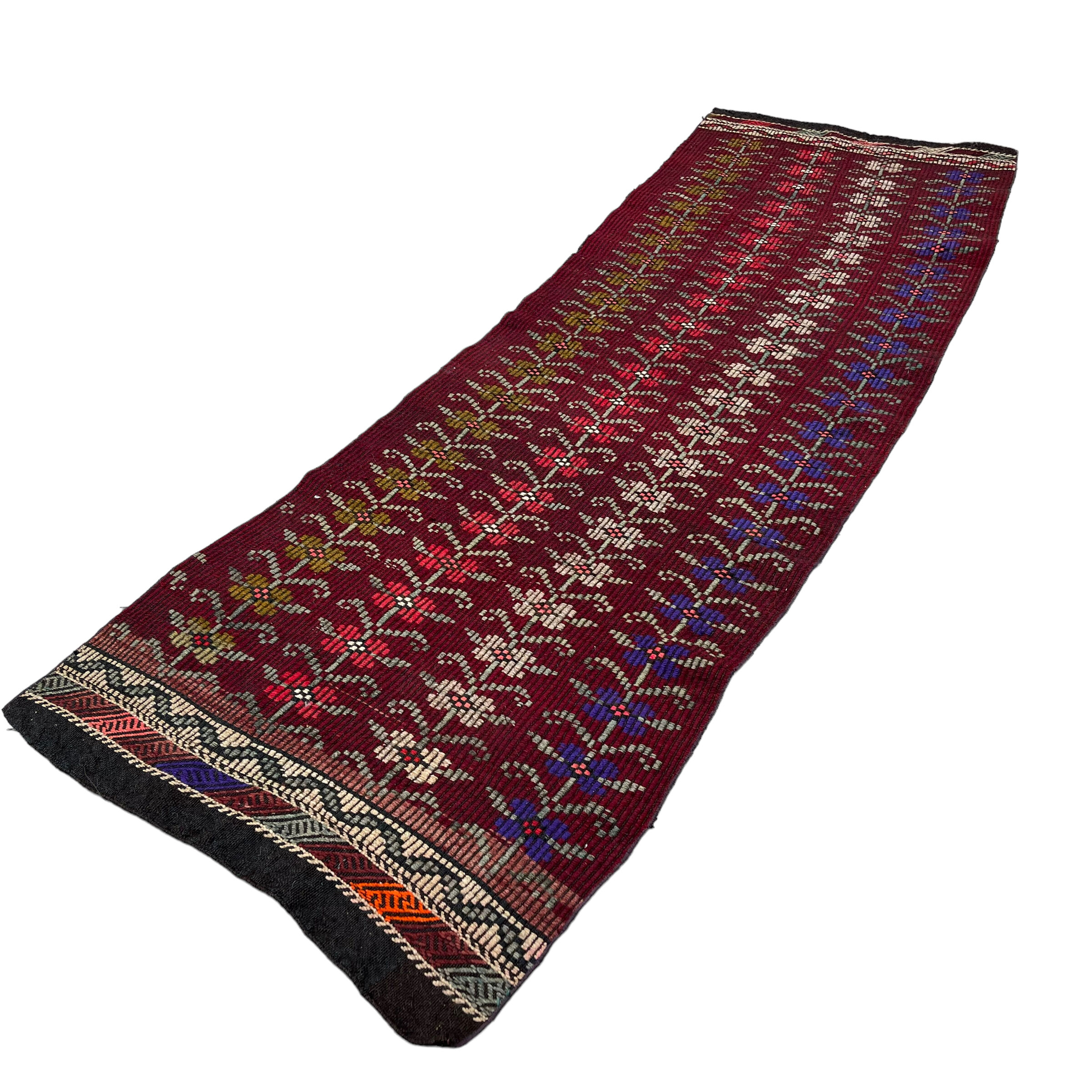 Vintage turkish kilim runner , 292 x 90 cm
