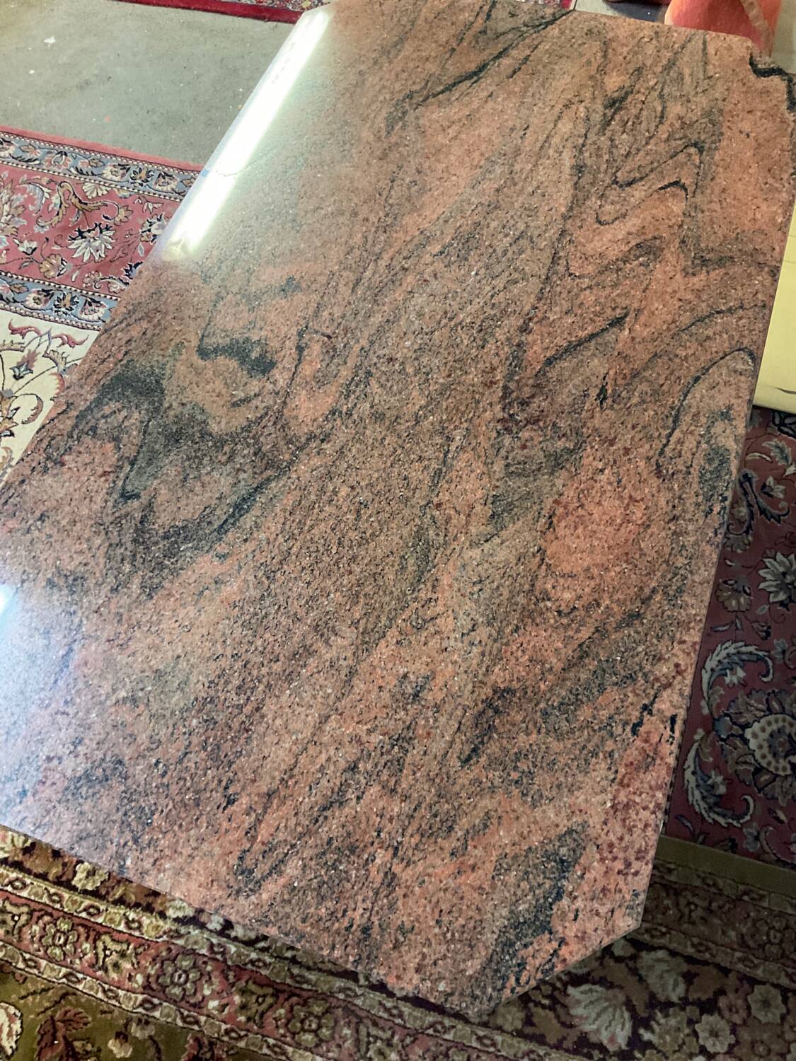Vintage granite coffee table from the 80s