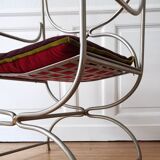 Curule armchair, Maison Jansen, 1970