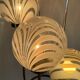Waterfall floor lamp 5 globes Marinha Grande factory 70s