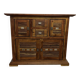Buffet en bois d'acacia massif 4 portes, 2 tiroirs