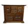 Buffet en bois d'acacia massif 4 portes, 2 tiroirs