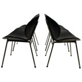 Vintage dining chairs set of four Italy 1990's Design in Black