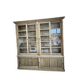 Bibliothèque en chêne porte coulissante