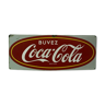 Plaque émaillée "coca cola " rouge sur fond blanc xx siècle