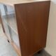 Vintage oak display cabinet from the 1960s.