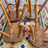 Pair of brutalist stools